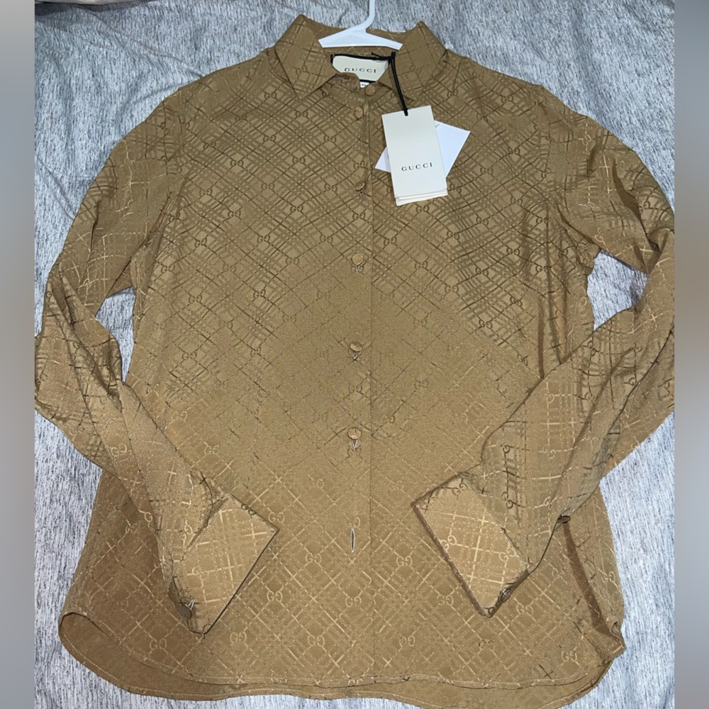 Gucci button down top BRAND NEW WITH TAGS